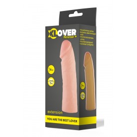 Фаллическая насадка на пенис XLover - 18 см.