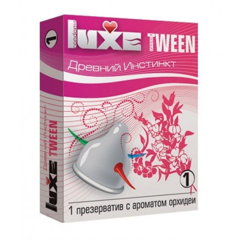 Презерватив Luxe Tween "Древний инстинкт" с ароматом орхидеи - 1 шт.