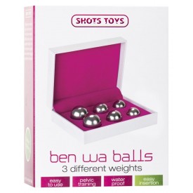 Набор из 6 серебристых вагинальных шариков Ben Wa Balls Set